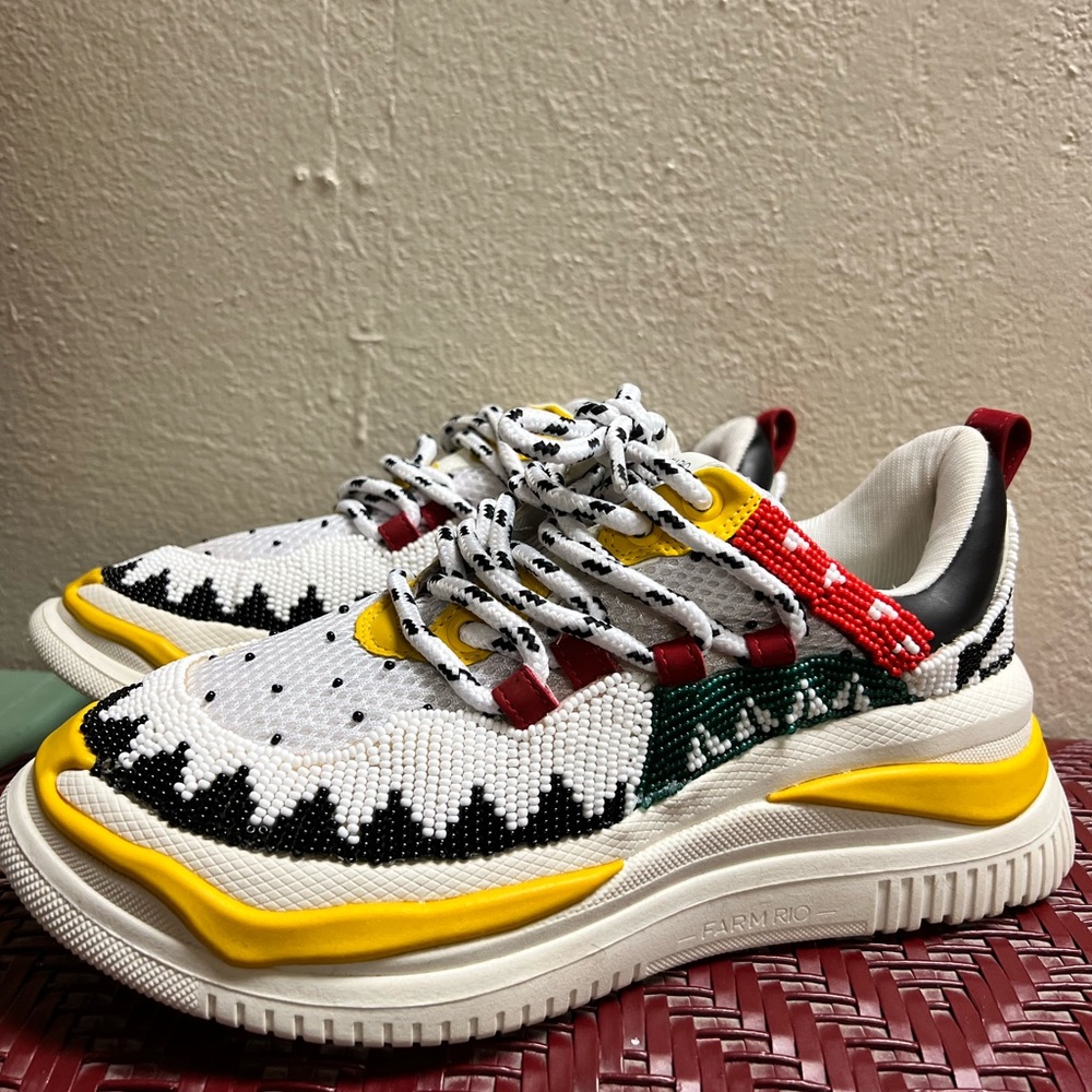 New FARM RIO beaded platform sneaker